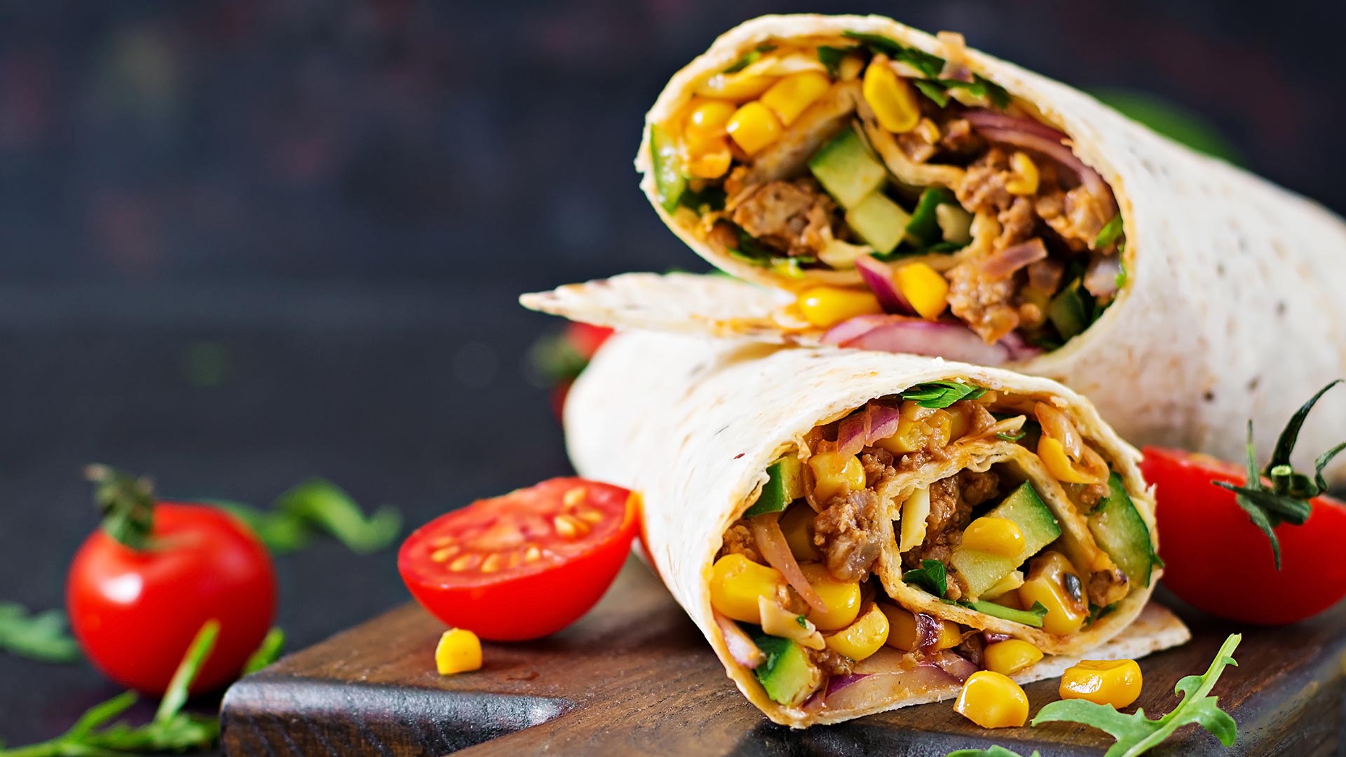 The Belly Flop breakfast burrito