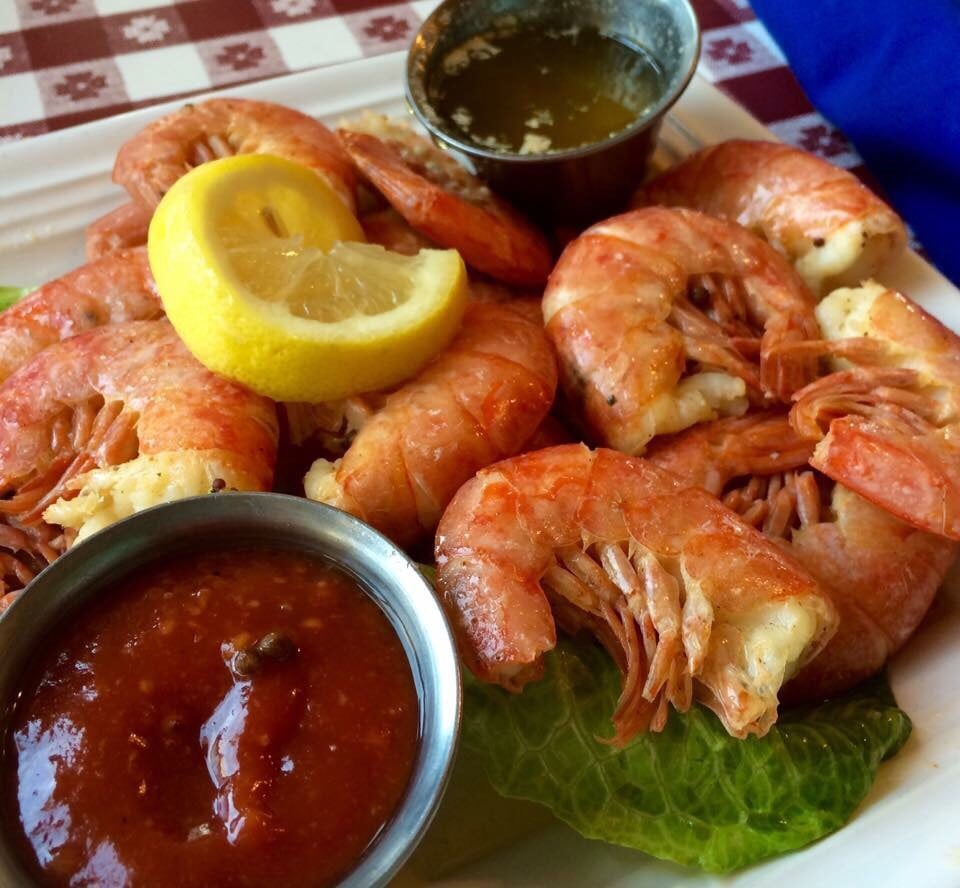 Sneaky Tiki tacos and tropical drink by the water